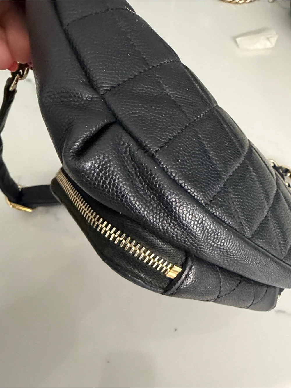Chanel business Affinity caviar leather waist bag/ crossbody/ shoulder bag